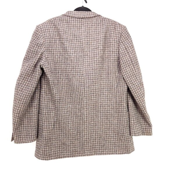 Conte Di Roma 100% Pure Virgen Wool Mens 46L Coat Italy Vintage Tweed Blazer - Picture 2 of 15